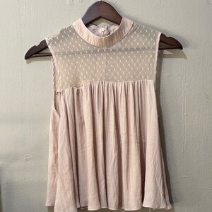 Forever 21 blush pink textured Sleeveless blouse